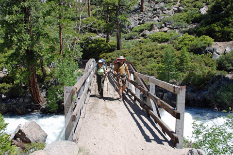 First bridge on Kennedy Lake trail, Emigrant Wilderness, California