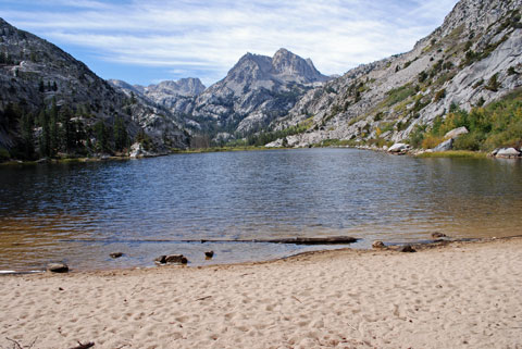 Barney Lake beach, Hoover Wilderness, California