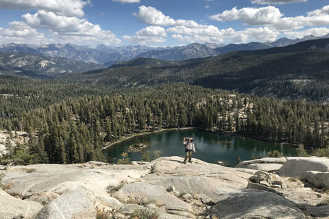 Ranger Lake from Silliman Pass, Kings Canyon National Park, California