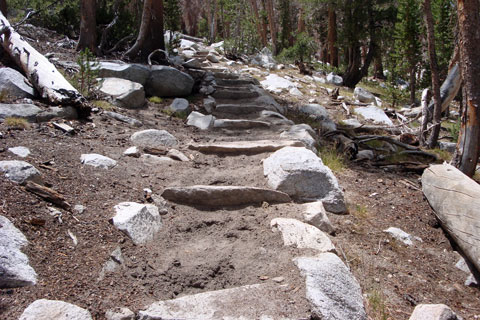 Hilton Lakes trail, John Muir Wilderness, California