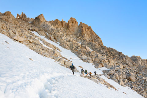 Descending Mount Whitney, Sequoia National Park, California