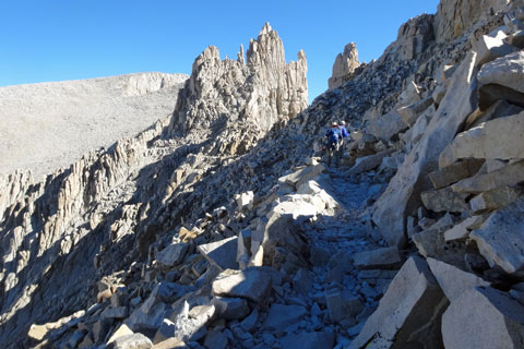 trail up Mount Whitney, Sequoia National Park, California