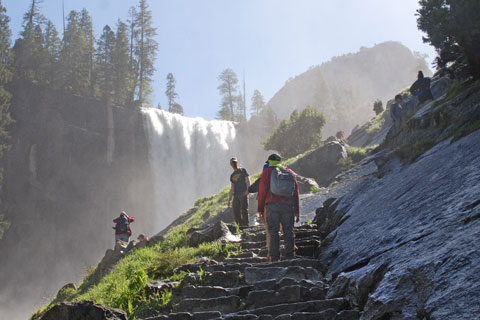 Mist Trail and Vernal Fall, Yosemite National Park, California